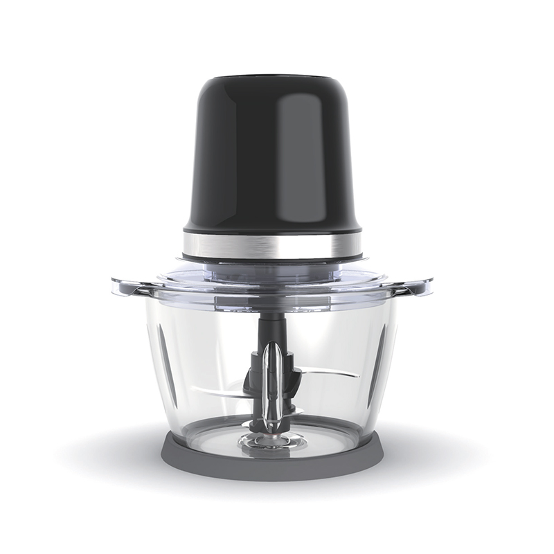 Moedores de carne FP128G, picador elétrico universal, liquidificador elétrico de cozinha Uten, picador multifuncional, 4 lâminas em espiral, controle de pulso de um botão, 1,2 L, 400 W