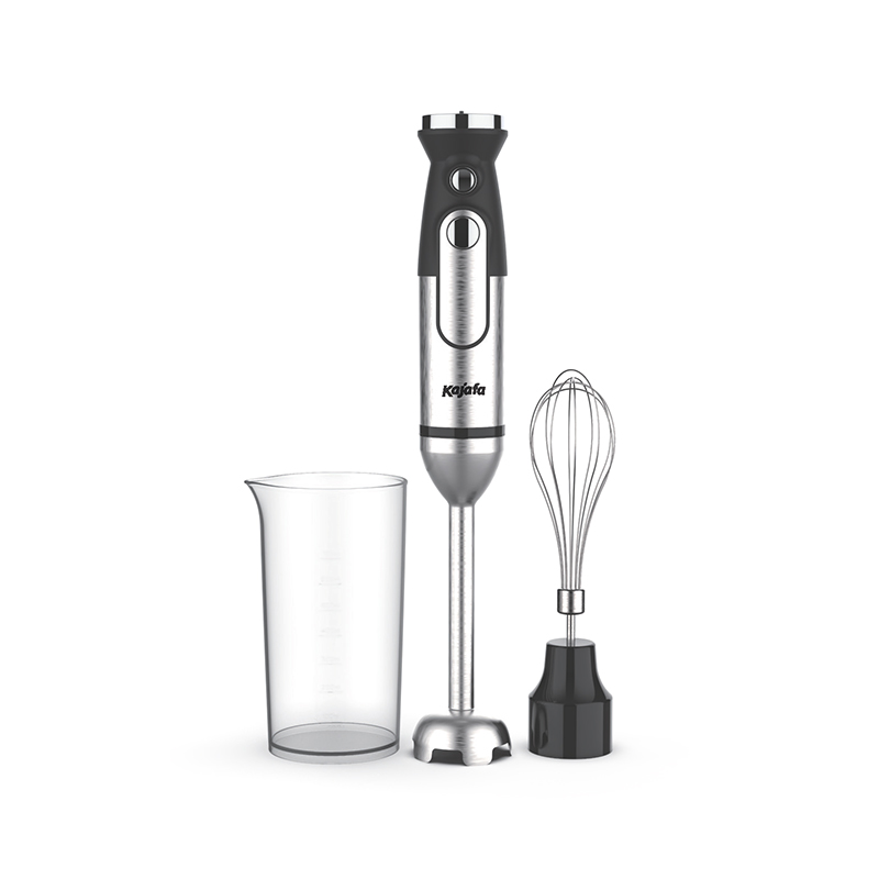 Liquidificador manual HB835BC, conjunto de liquidificador manual 3 em 1, liquidificador de imersão ergonômico de 1000 W, liquidificador de aço inoxidável com botão Turbo e 2 lâminas, copo de 600 ml, batedor de ovos, lavável na lava-louças, sem BPA, preto