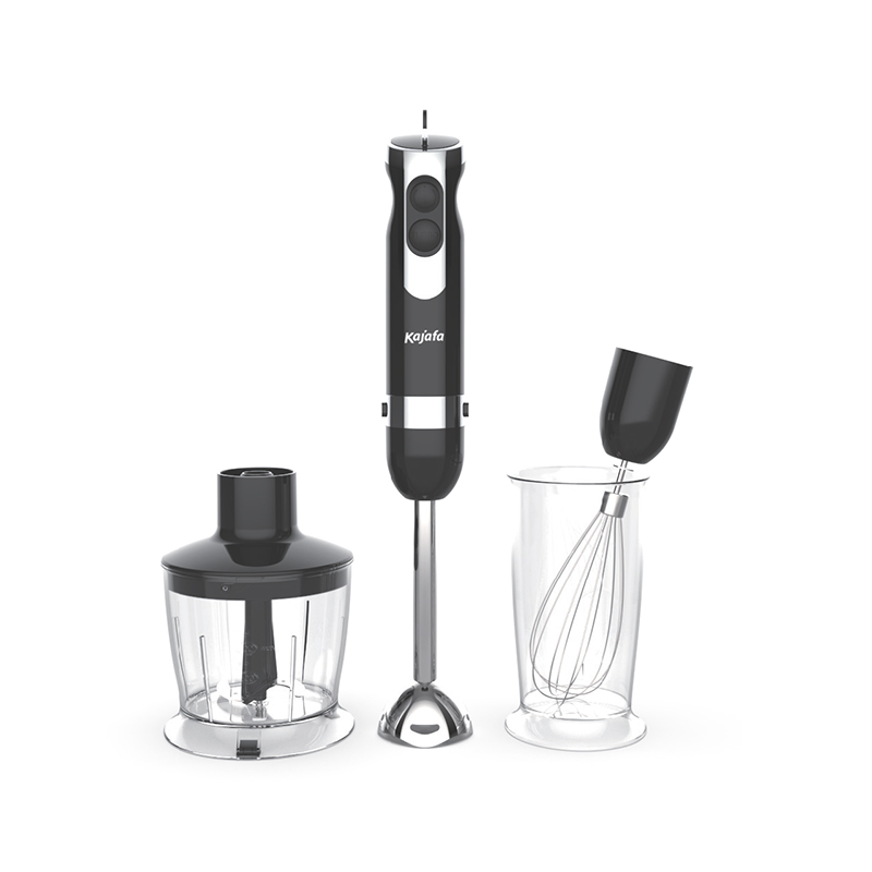 Liquidificador manual multifuncional HB816BCE, liquidificador elétrico de imersão manual, com tigela para picar, batedor de leite, batedor de claras, copo de 600 ml Liquidificador portátil