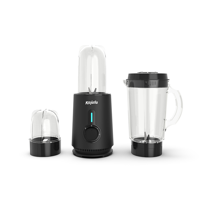 BL398ABD Essential 3 i 1 Lâminas de aço inoxidável Jug Blender 1.0L com 500ML Smoothie maker e moedor de café