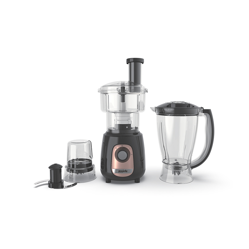 BL465ABEF-P Liquidificador 5 em 1 Processador de alimentos 2 velocidades com moer, misturar, picador, fatiar, triturar