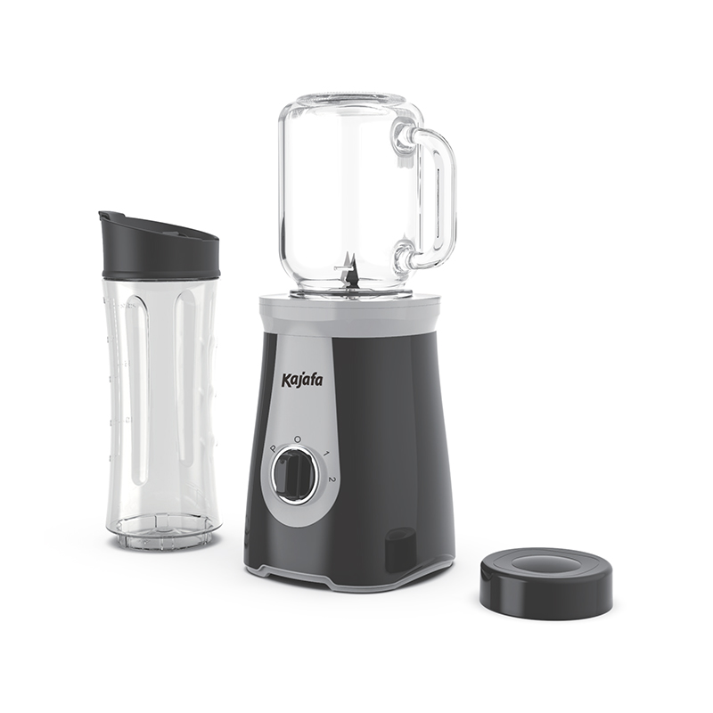 BL-358B-P3 Liquidificador para Smoothies com Lâminas Afiadas, Mini Liquidificador Pessoal para Shakes e Smoothies com 2 Velocidades Ajustáveis, Liquidificador para Cozinha com liquidificador, Copo para Viagem sem BPA e Copo Mason de 500ml