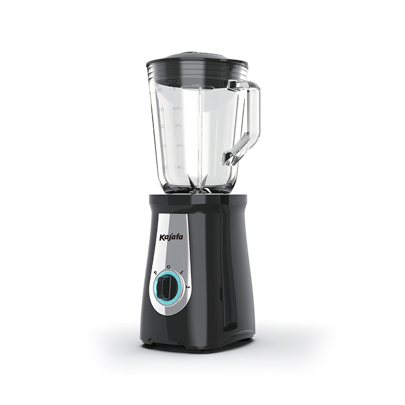 Liquidificador elétrico BL-358B-G, liquidificador, lâminas de aço inoxidável, controle de 2 velocidades com função de pulso, jarra de vidro de 1,0L