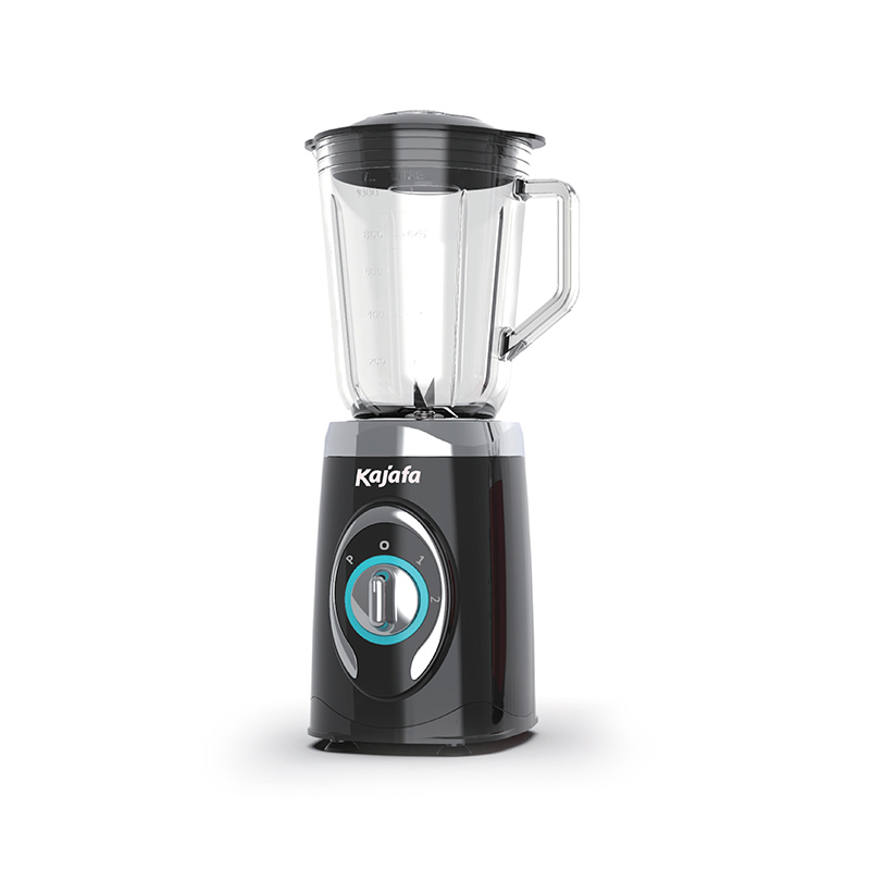 Liquidificador elétrico BL-369B-G, liquidificador, lâminas de aço inoxidável, controle de 2 velocidades com função de pulso, jarra de vidro de 1,0L
