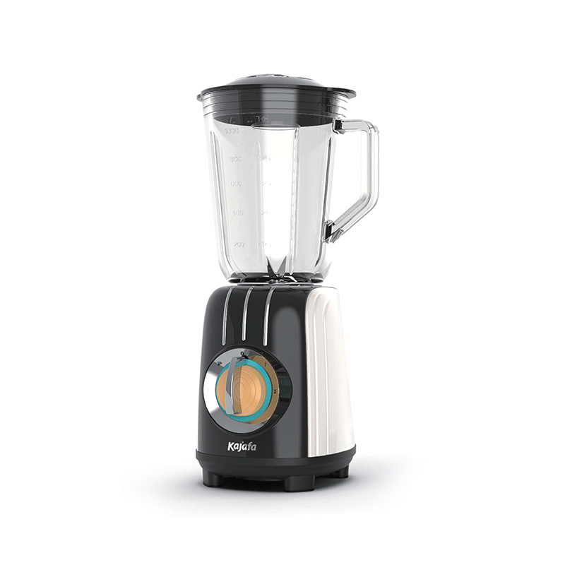 BL485B-G estilo retrô 2 velocidades com controle de pulso, com jarra de mistura de vidro de 1000 ml e lâmina de aço inoxidável, liquidificador de bancada, liquidificador pessoal de alta potência