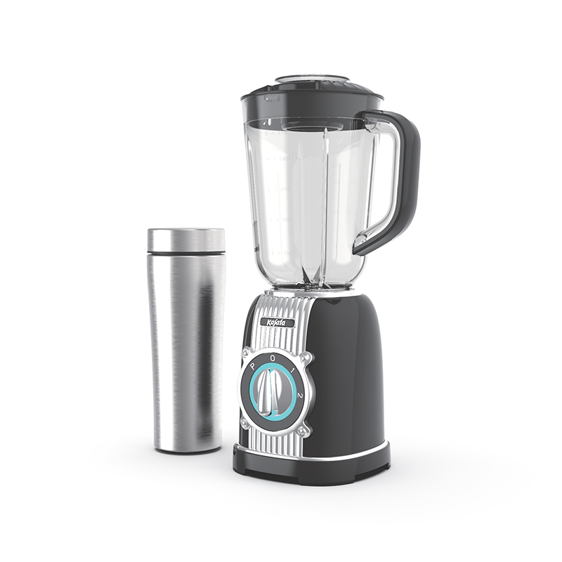Liquidificador para Smoothies BL486B-P com Lâminas Afiadas, Mini Liquidificador Pessoal para Shakes e Smoothies com 2 Velocidades Ajustáveis, Liquidificador para Cozinha com Liquidificador, Copo de Viagem a Vácuo SUS e jarra de plástico