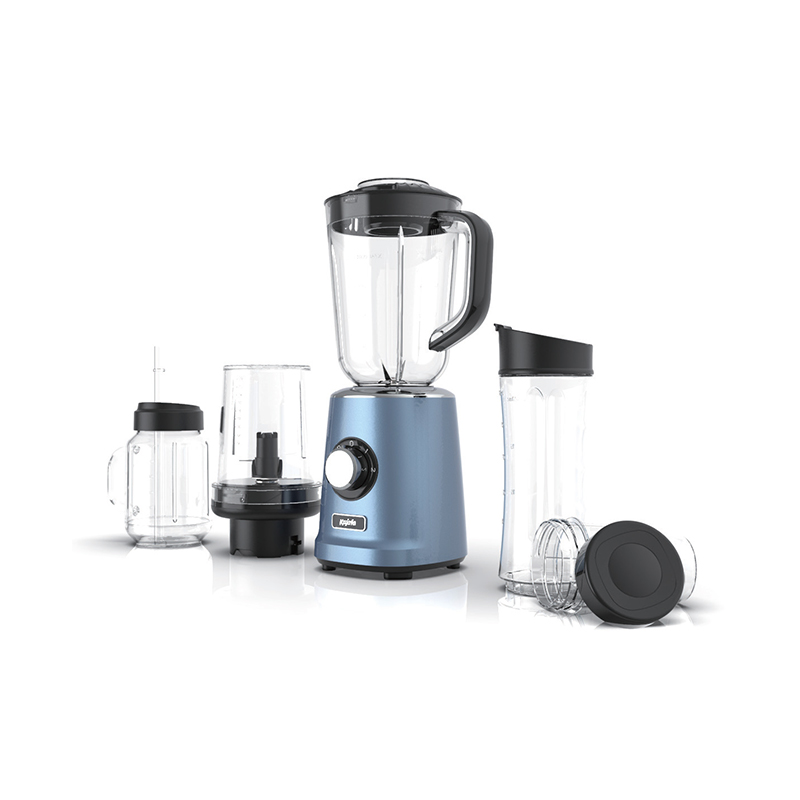 BL565ABE-P Blender mixer, Multi Functional 1.0L High Speed ​​Smoothie Maker and Ice Crusher, with 600ML Portable Mini Blender and Food Processor for Juicer